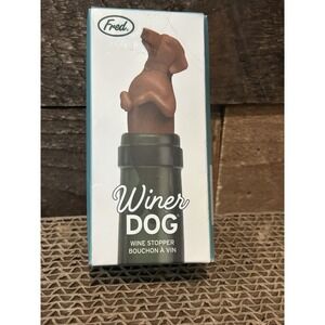 Winer Dog - Fred Dachshund Sausage Dog Wine‎ Champagne Bottle Stopper NIB